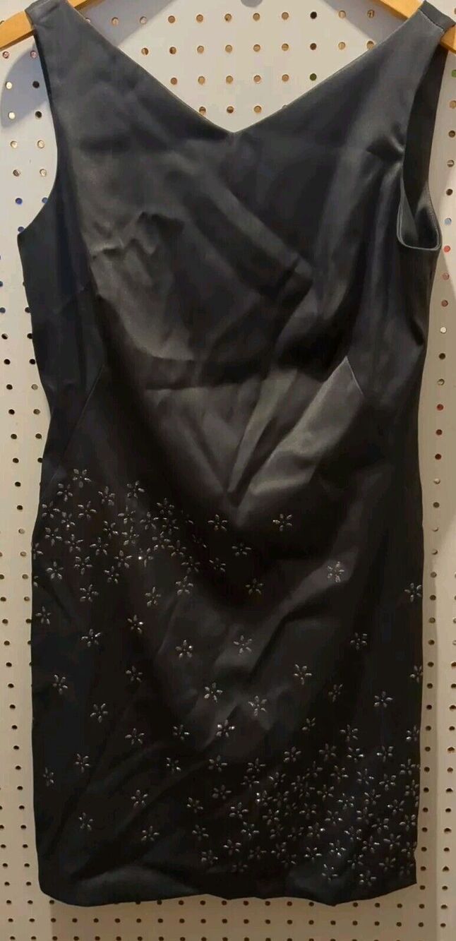 CDC Caren Desiree Sleeveless Dress Silver Gray Size 8 Formal Wedding Prom